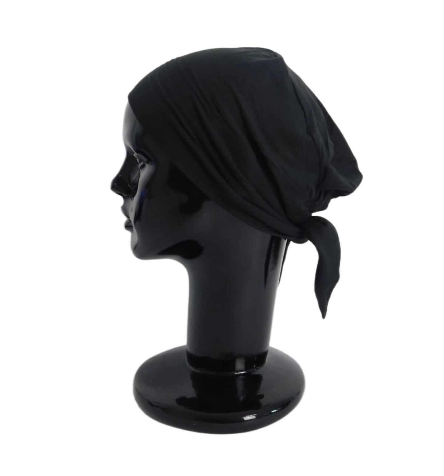 Selma underhead scarf made of blue jersey