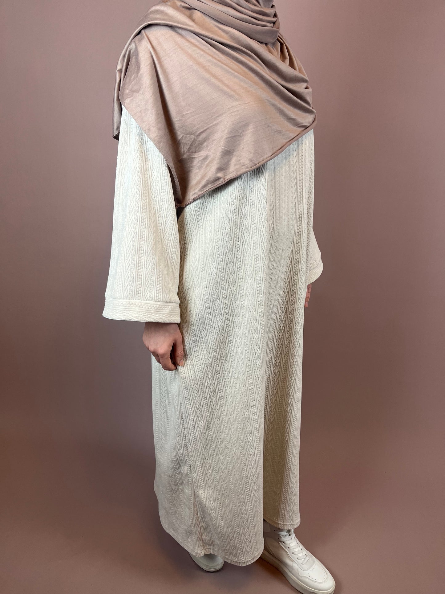 Dress with knitted design