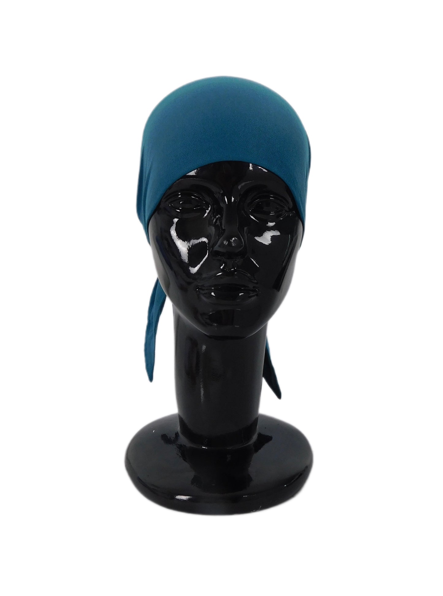Selma underhead scarf made of blue jersey