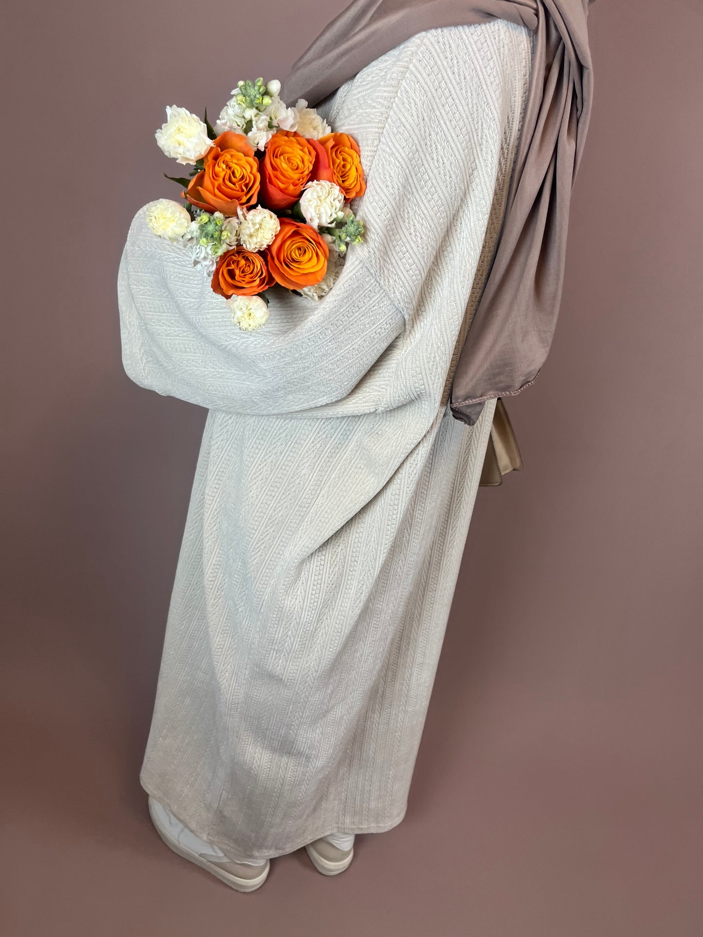 Dress with knitted design