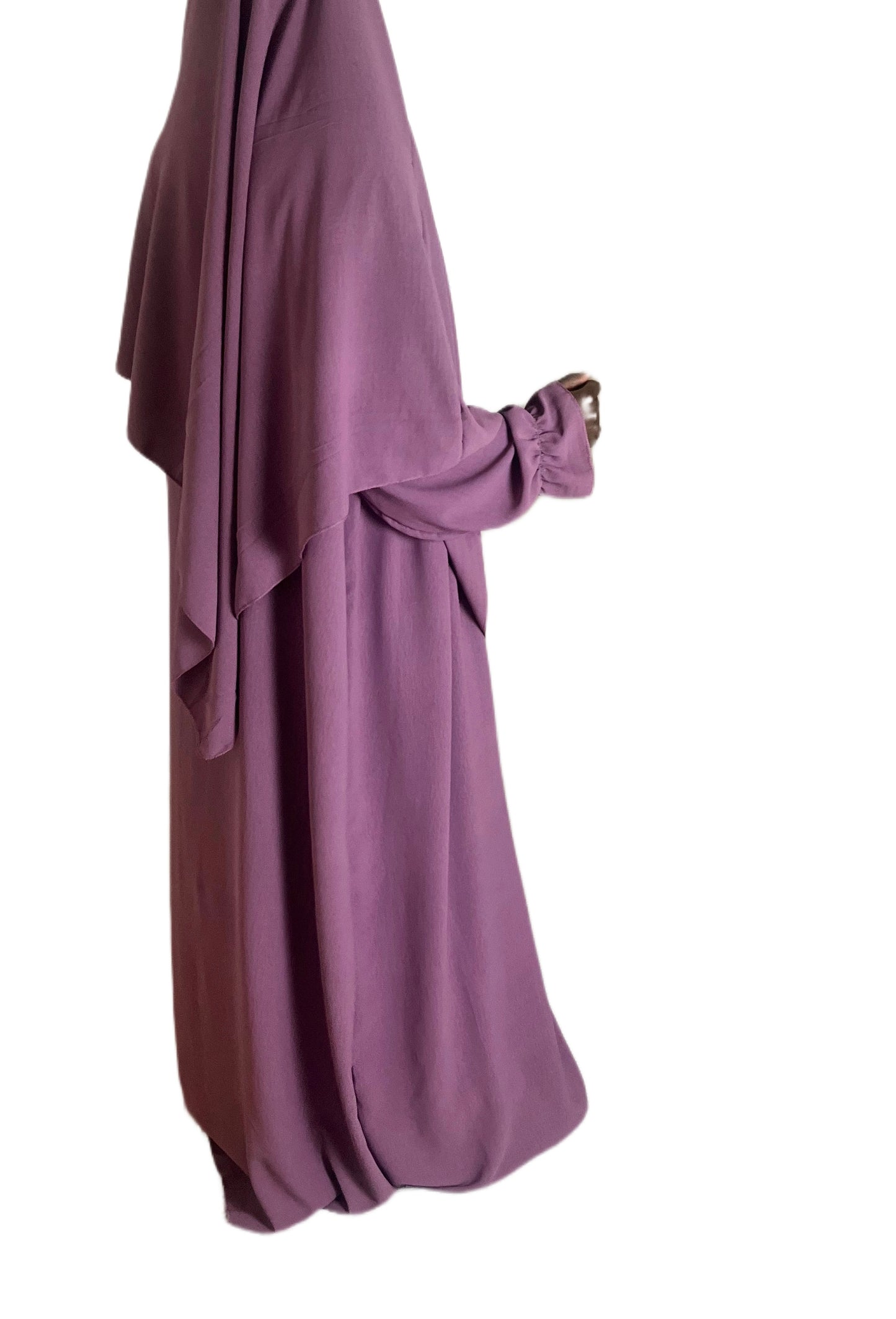 Abaya & Khimar Set aus Jazz - mit Rüschenärmeln