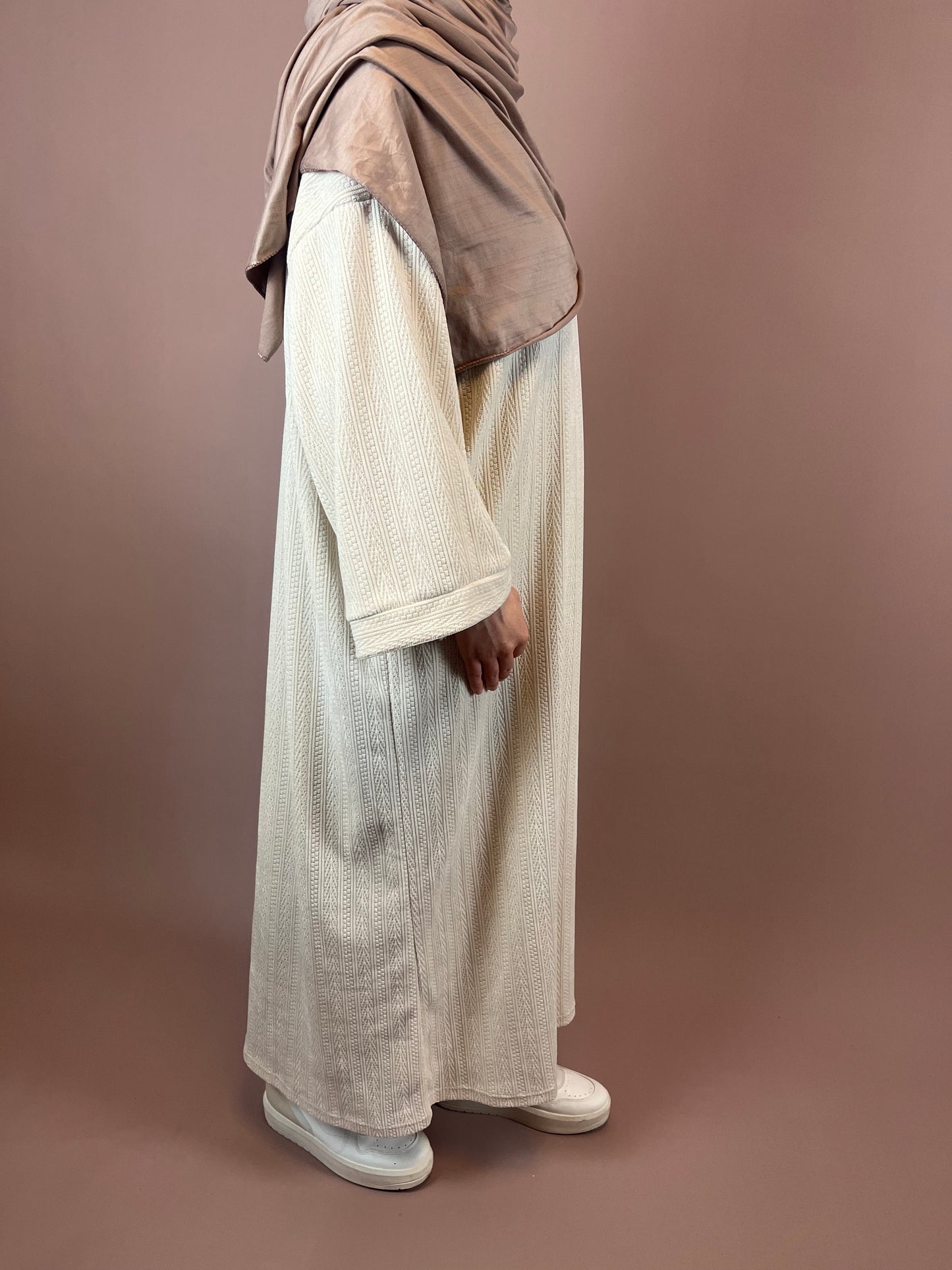 Dress with knitted design