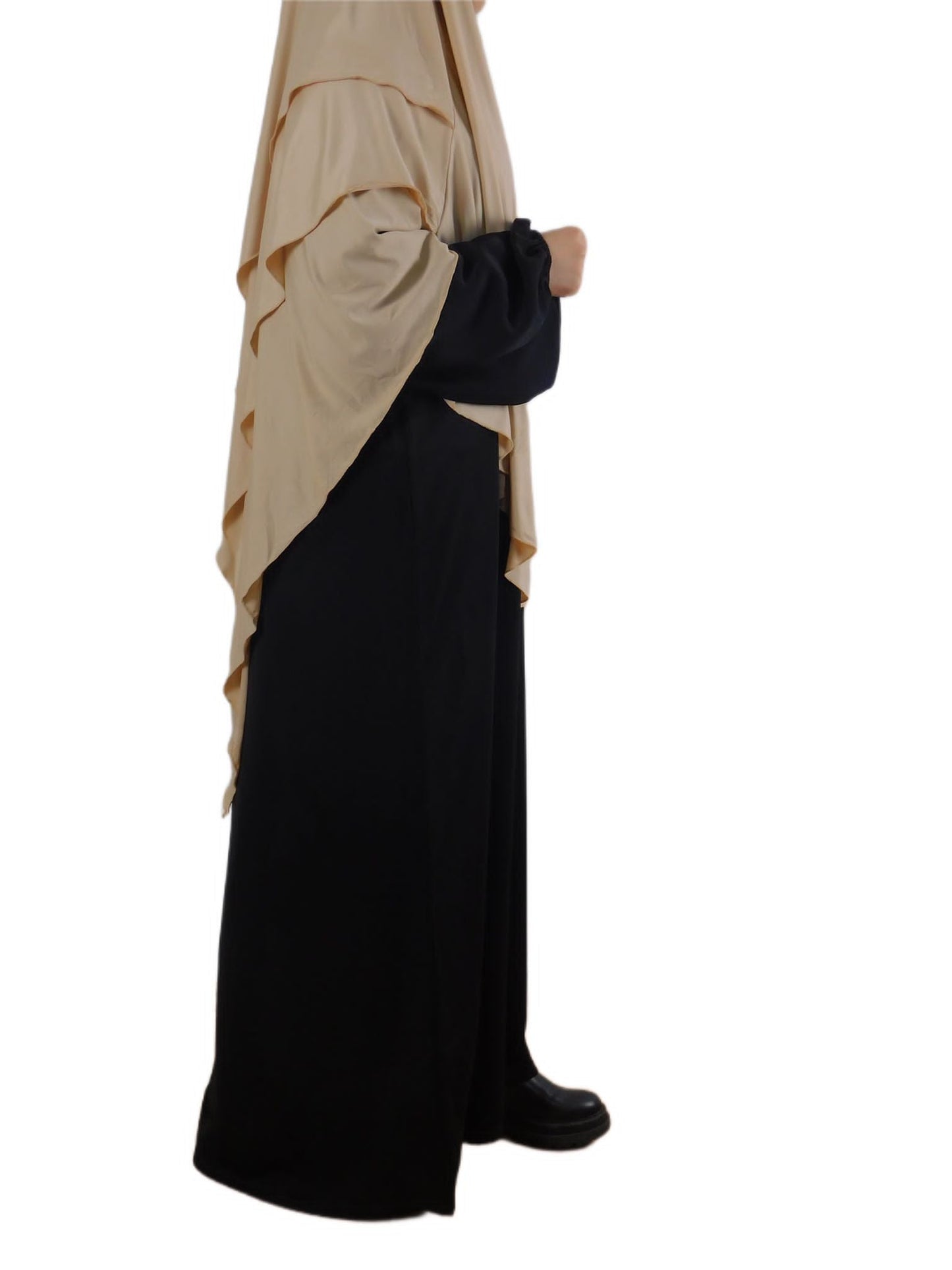 Three-layer jersey khimar