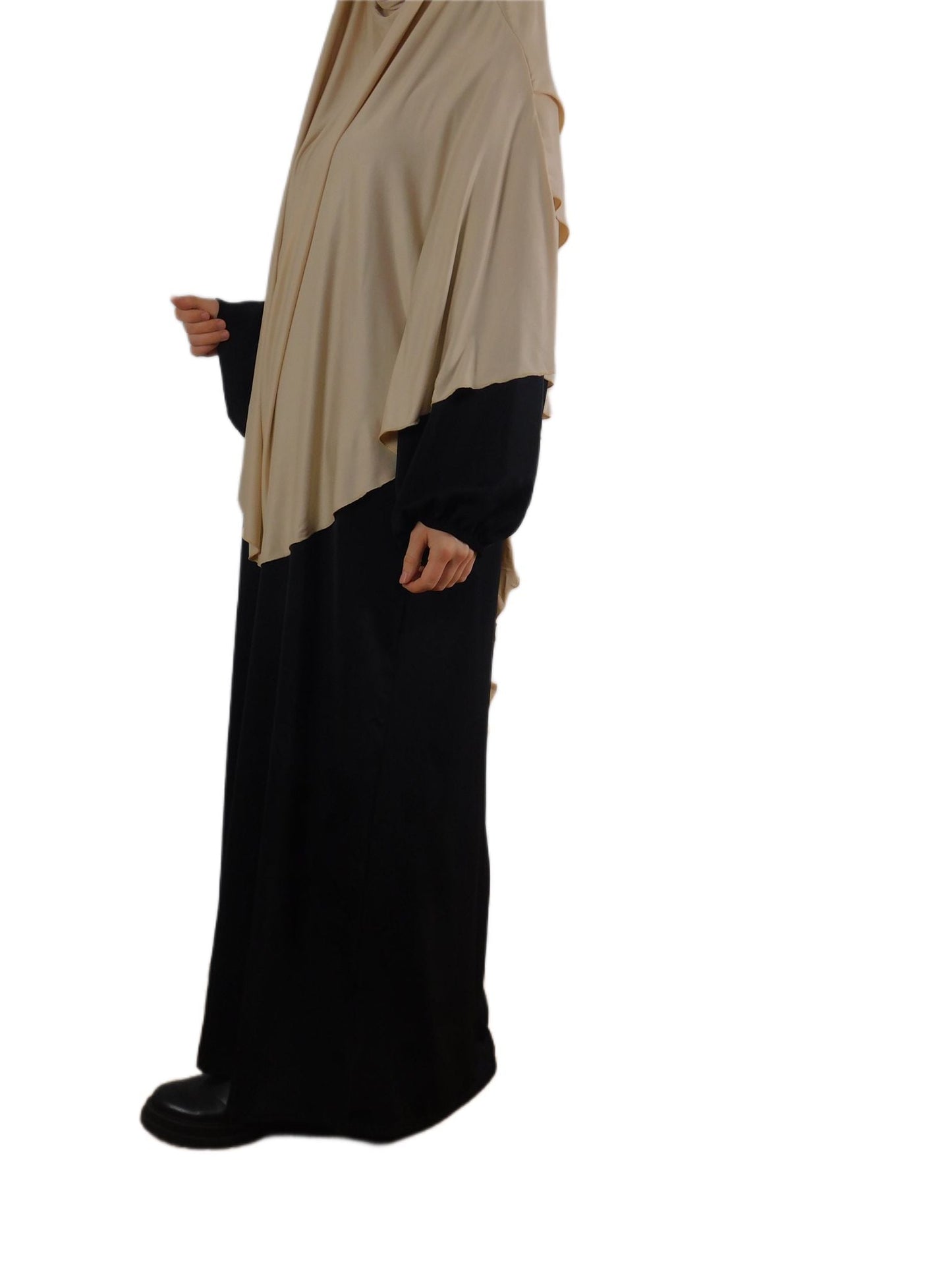 Three-layer jersey khimar