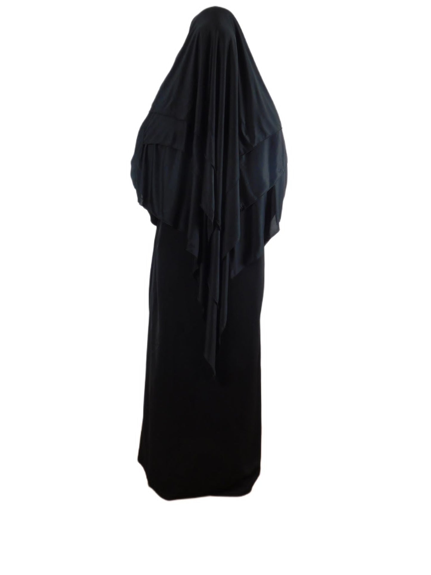 Three-layer jersey khimar