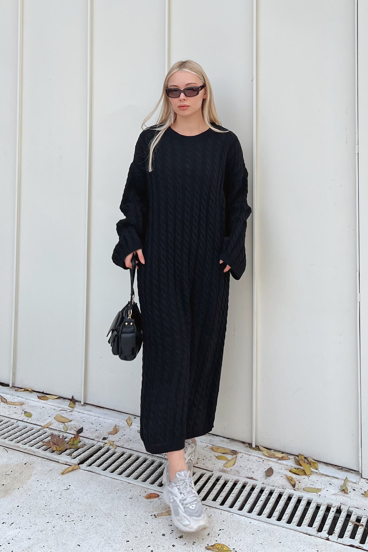 Strickkleid Schwarz