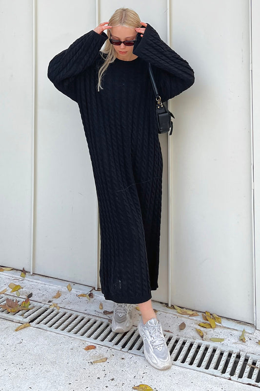 Strickkleid Schwarz