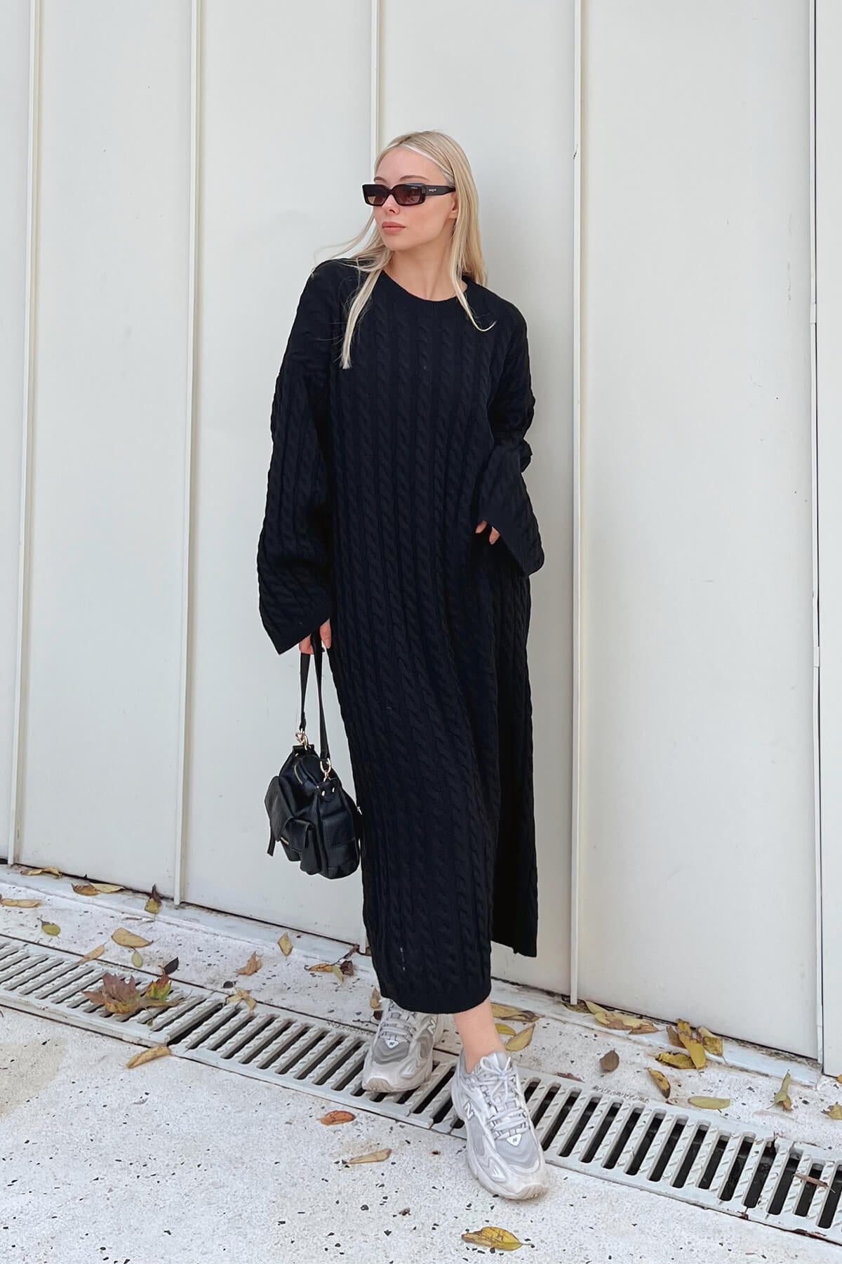 Strickkleid Schwarz