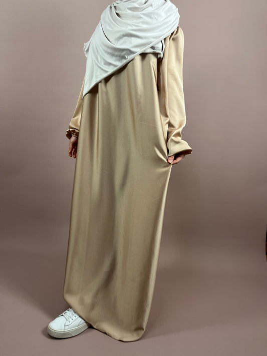 Silk Abaya Hafsa - with tight sleeves