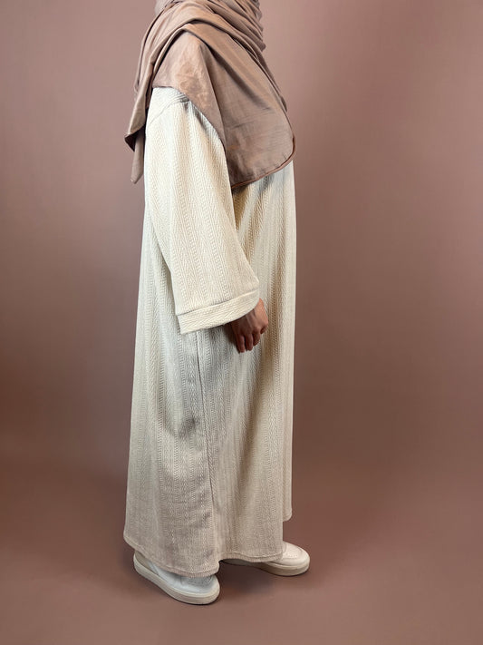 Dress with knitted design