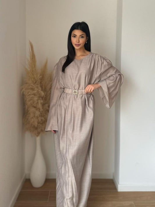 Maxi-Kleid mit Gürtel